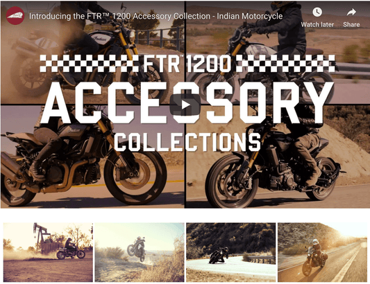 Indian offers FTR 1200 Tracker, Rally, Sport & Tour accessory collections