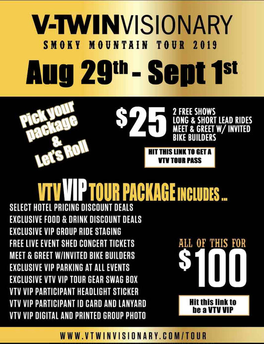 VTV V-Twin Tour $25 Option