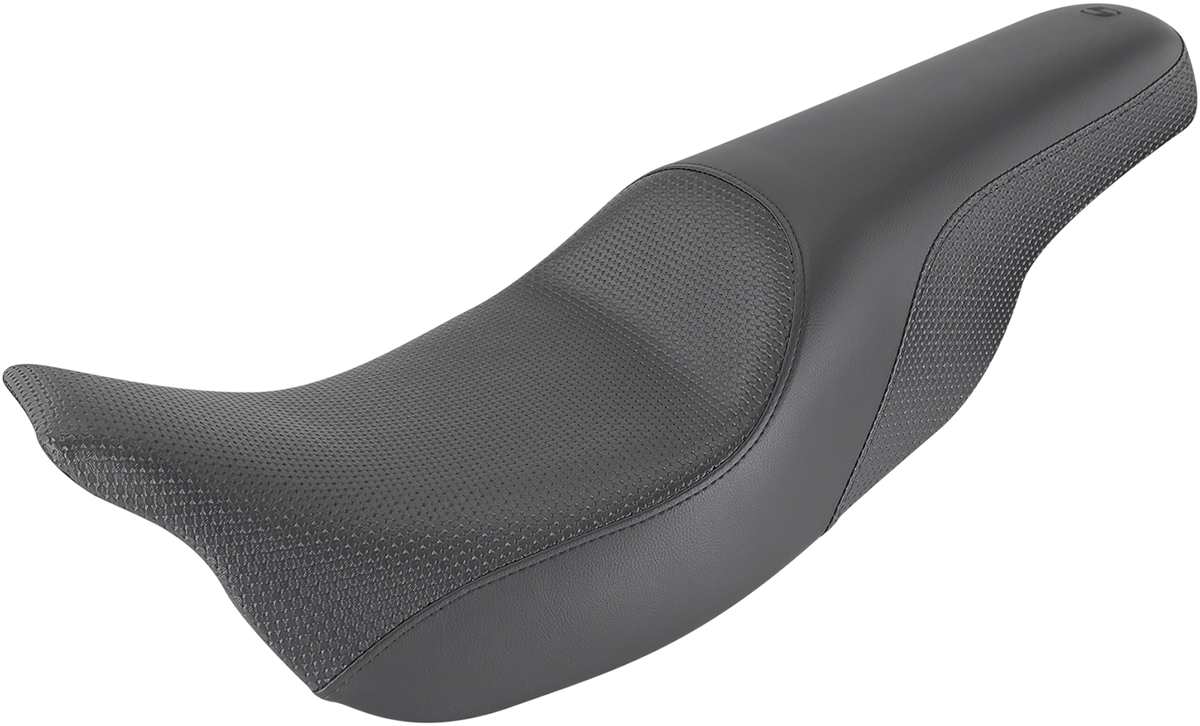 SADDLEMEN Profiler™ Basketweave Seat for Harley FLH/FLT 2008-2020, Black - Part 808-07B-147