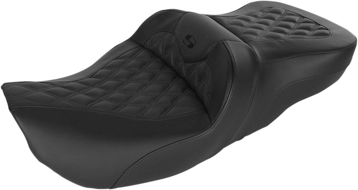 SADDLEMEN Roadsofa™ Seat with Full Lattice Stitch for FLH 1997-2007 - Part 897-06-182