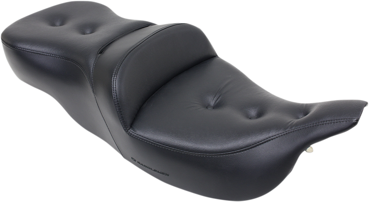 SADDLEMEN Pillow-Top Roadsofa™ Seat for FLH/FLT '99-'07 - Black (Part #897-07-181)