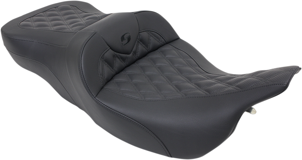 SADDLEMEN Roadsofa™ Seat with Full Lattice Stitch for FLT/FLH 1997-2007 – Part 897-07-182