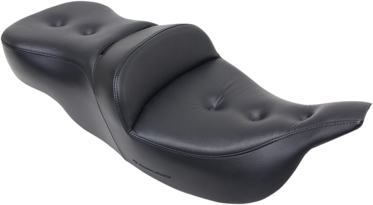 Saddlemens Pillow Top Roadsofa™ Heated Seat for Motorcycles - Black (Part #897-07-181HCT)