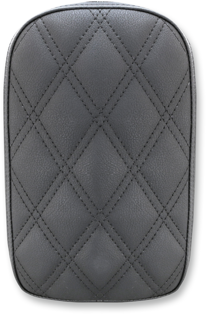 SADDLEMEN Detachable Pillion Pad SA1022 – Lattice Stitched Black Motorcycle Seat Accessory