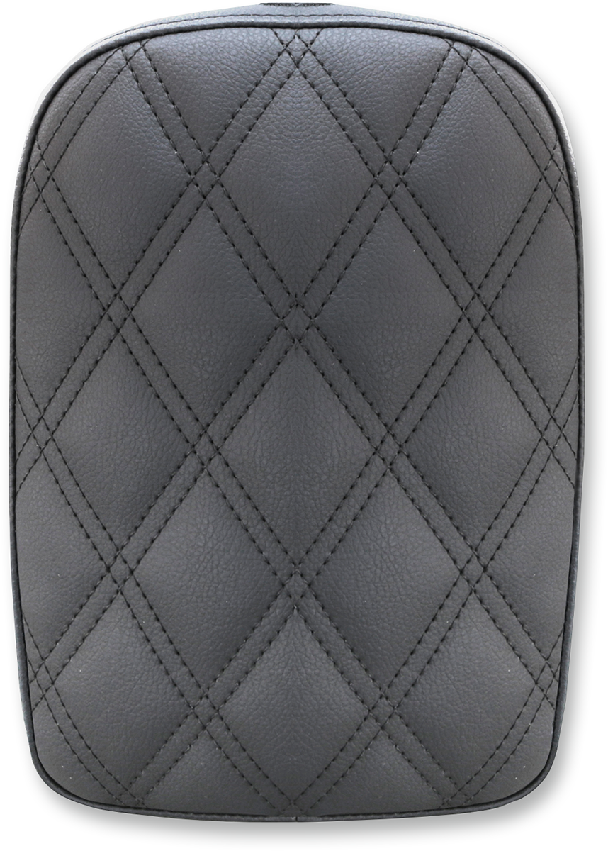 SADDLEMEN SA1023 Detachable Pillion Pad - Lattice Stitched Black for Motorcycle Seats