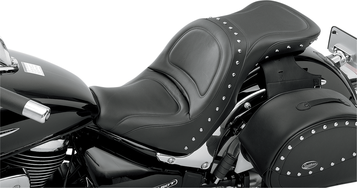 SADDLEMEN Explorer Special Seat for Honda C50 with Split-Cushion Design and SaddleGel™ Comfort