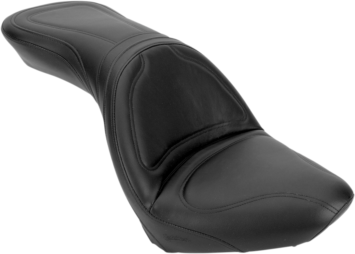SADDLEMEN Explorer™ Seat for XVS650 – Black, Stitched, Part Y3750JS