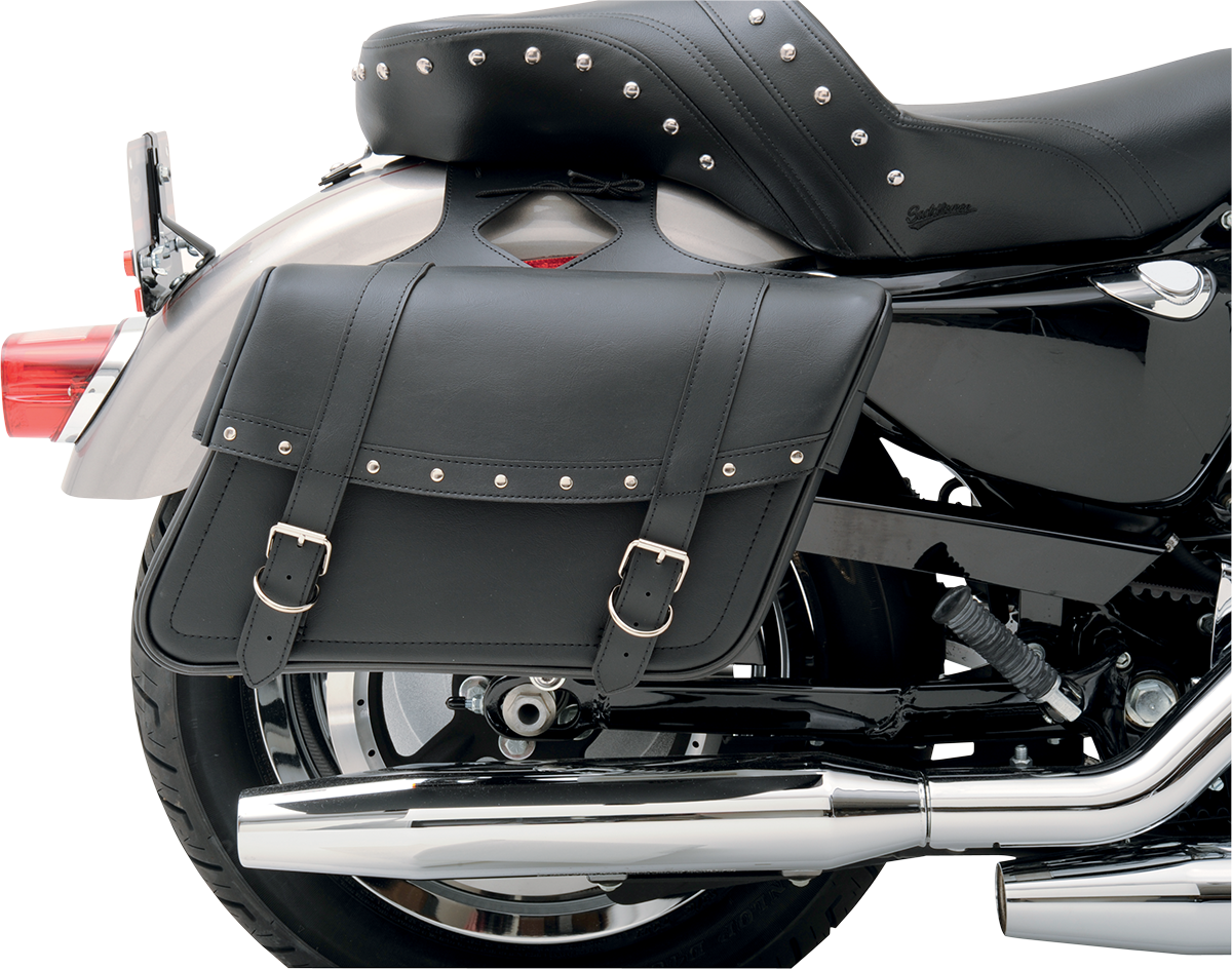SADDLEMEN Highwayman Rivet Slant-Style Saddlebags – Large X021-03-041
