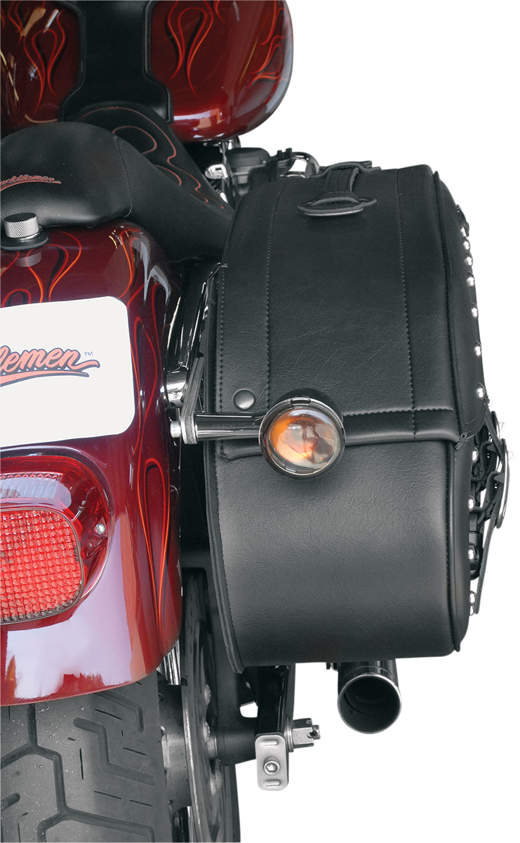 Saddlemens Drifter Rigid Slant Saddlebag 3501-0232 for Heavy-Duty Motorcycle Storage