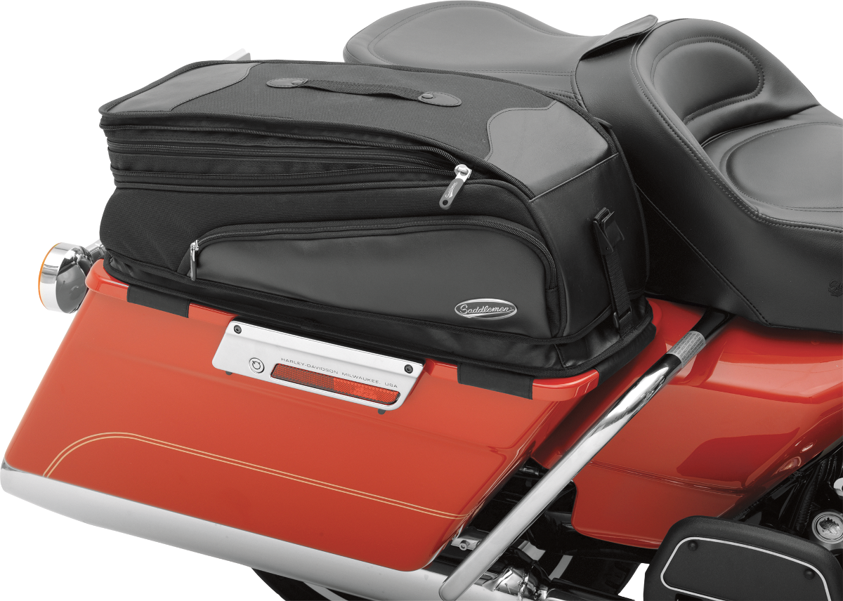 SADDLEMEN Saddlebag Lid Cover with Storage Bags 3501-0454 for Bagger Motorcycles