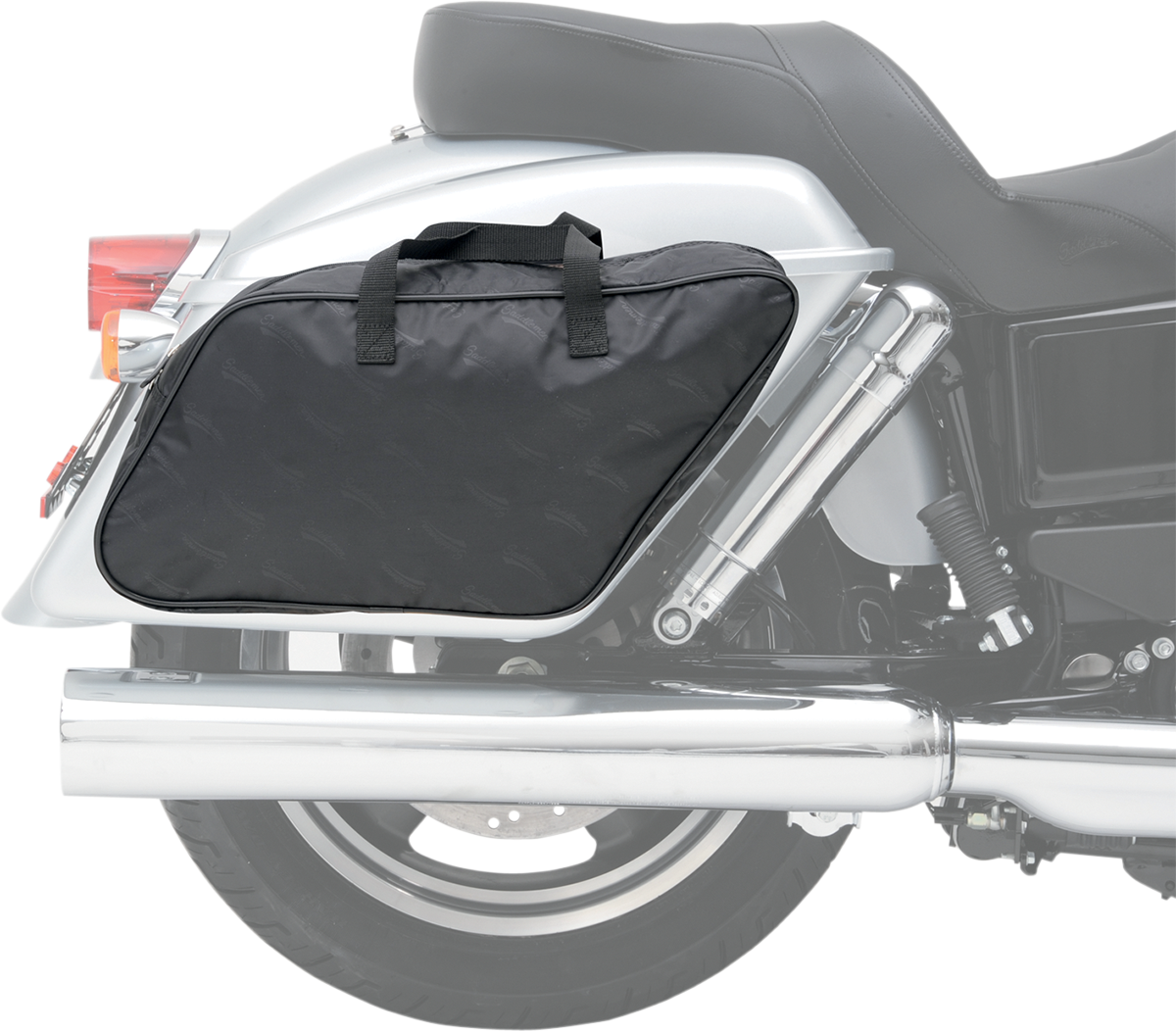 SADDLEMEN Saddlebag Liner for FLD 3501-0759 – Durable 150D Stamped Fabric with Sturdy Zippers