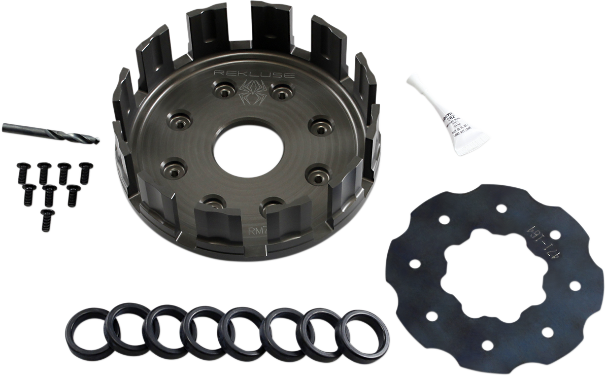 REKLUSE Clutch Basket for Suzuki RMS-4164 - Durable Aluminum Construction with Precision CNC Machining