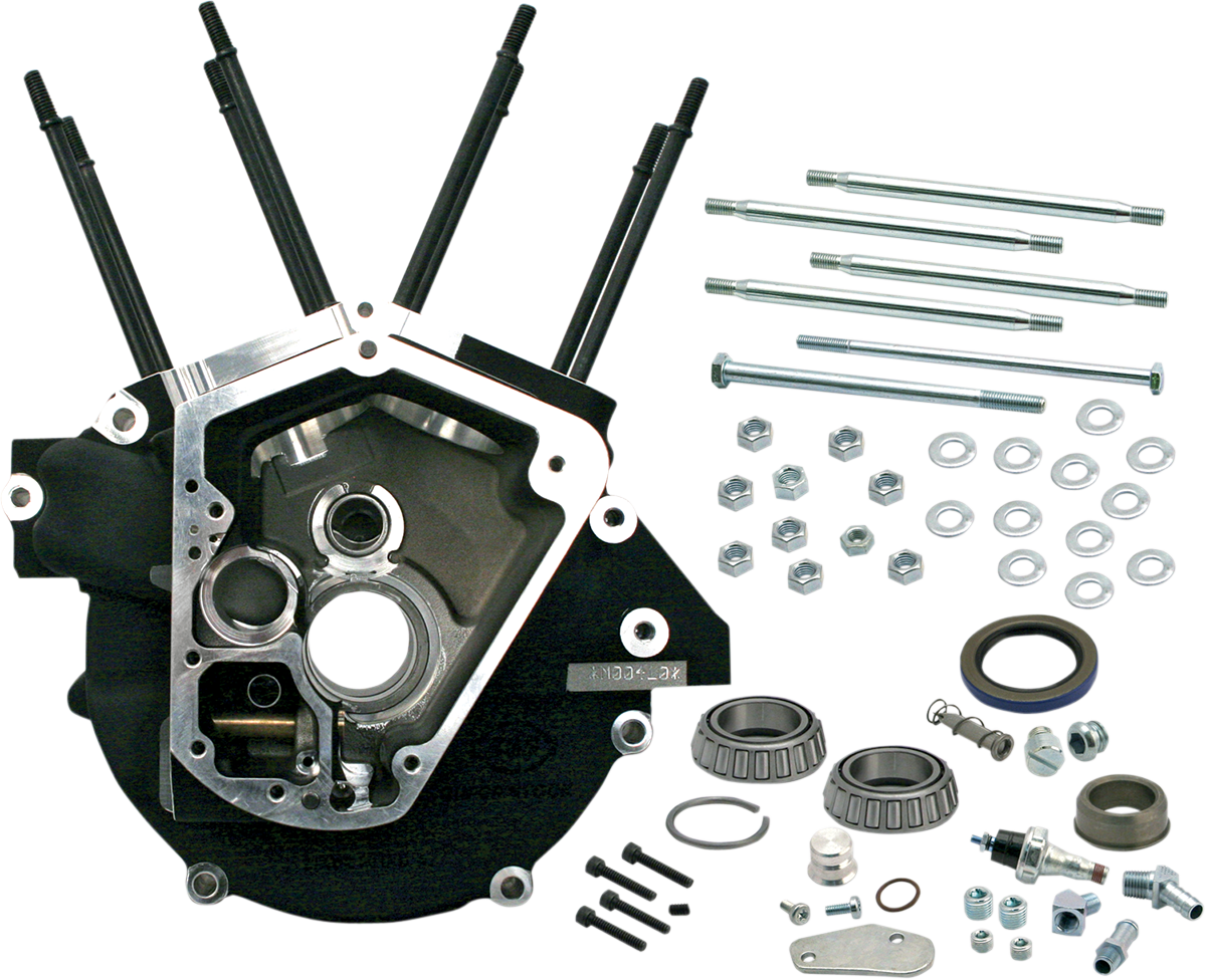 S&S CYCLE Super Stock Big Bore Engine Case for Evolution Big Twin - 3.625 Inch Cylinder Bore (Part #31-0078)