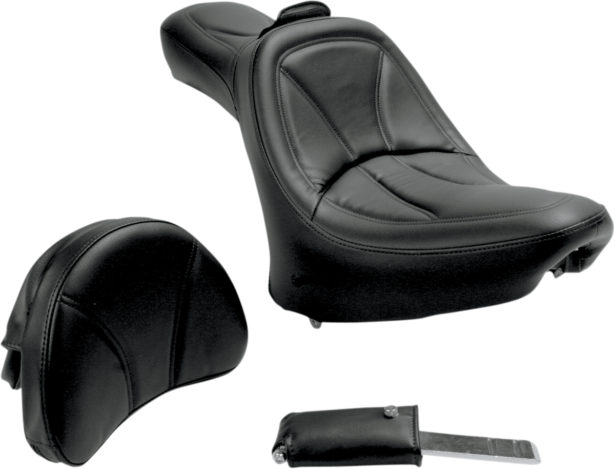 SADDLEMEN King Seat with Backrest for Softail - Model 816HFJ