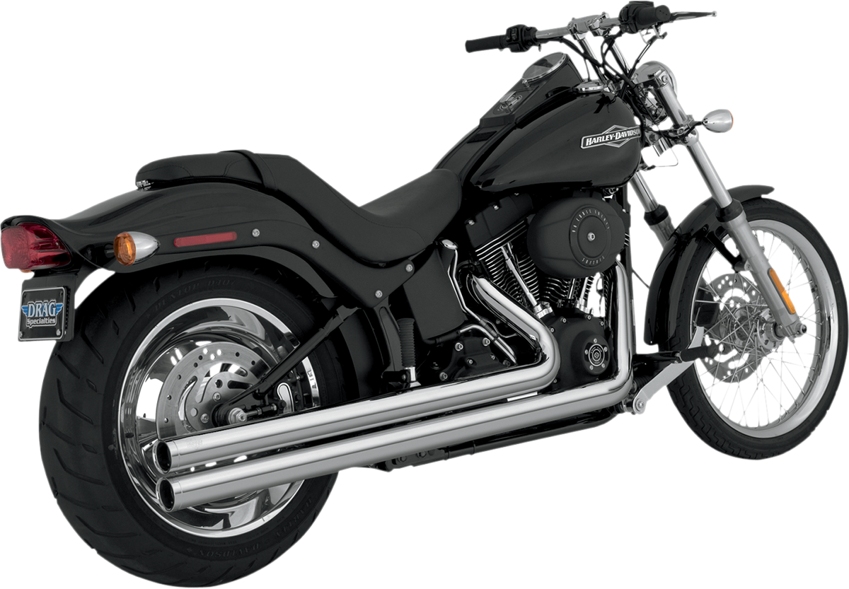 Vance & Hines Big Shots Exhaust Long Chrome (Part #17923) for Harley-Davidson Motorcycles