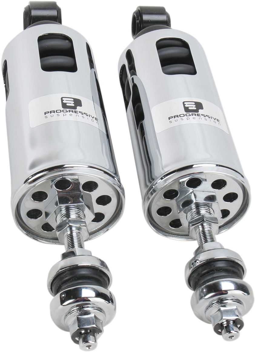 PROGRESSIVE SUSPENSION 422 Series Adjustable Shocks - 1,117 lb/in - Chrome - Heavy-Duty 422-4002C