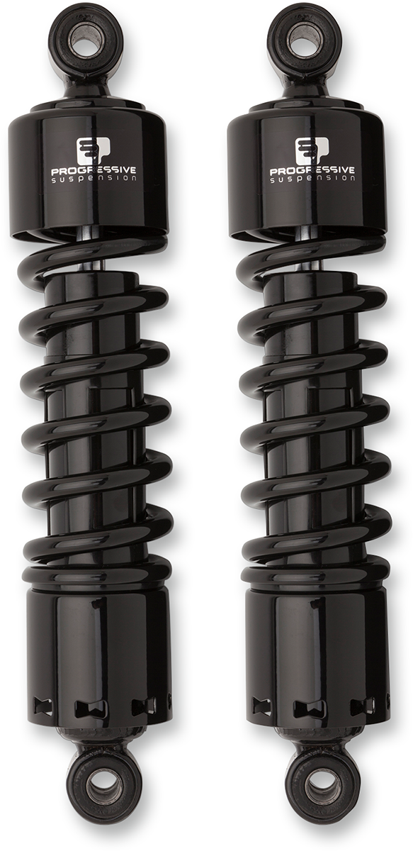Progressive Suspension 412 Cruiser Series Shocks for Cruiser and Touring Bikes - 14.25 Inch, Black - Part No. 412-4260B