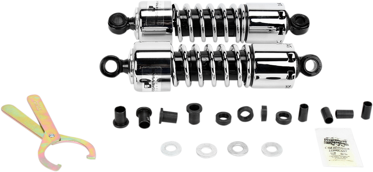 Progressive Suspension 412 Series Shock - 11 Inch Standard Chrome for Harley-Davidson 412-4005C