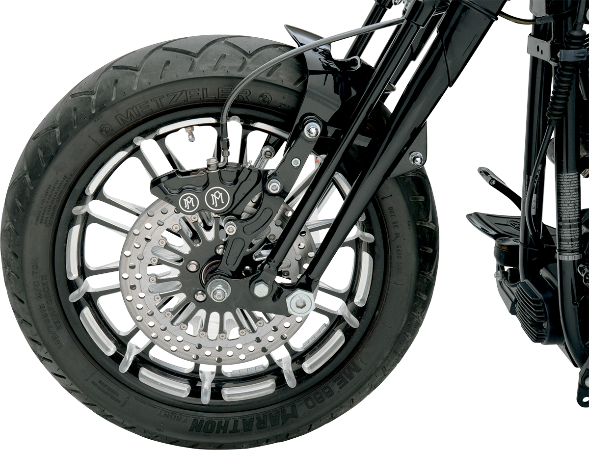 PERFORMANCE MACHINE (PM) 4-Piston Caliper - Front Right - Contrast Cut™ - 11.5" 0053-2916-BM