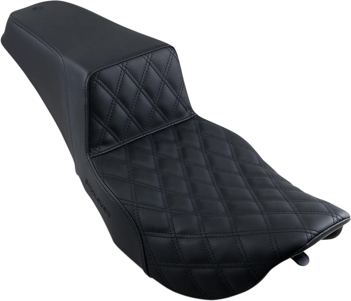 SADDLEMEN Step-Up Front Lattice Stitch Seat - Black (Part #897-06-172)