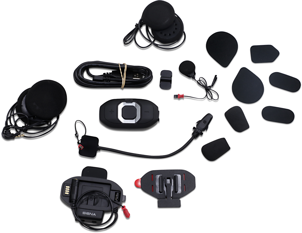 SENA SF2 Bluetooth Headset - 2-Way Intercom with Dual Speakers and Smartphone Connectivity