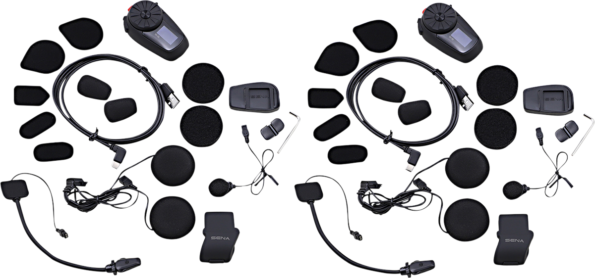 SENA 5S Dual Pack Motorcycle Communication System - Bluetooth 5.0, HD Speakers, Voice Commands