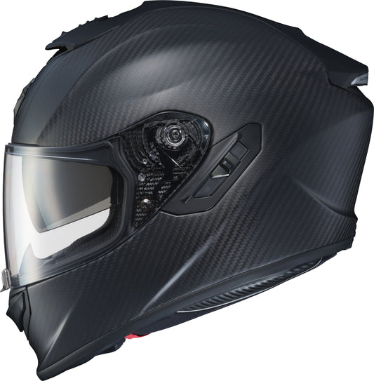 SCORPION EXO-1400 EVO Carbon Helmet Matte Black with Everclear* Sun Visor and Advanced Ventilation