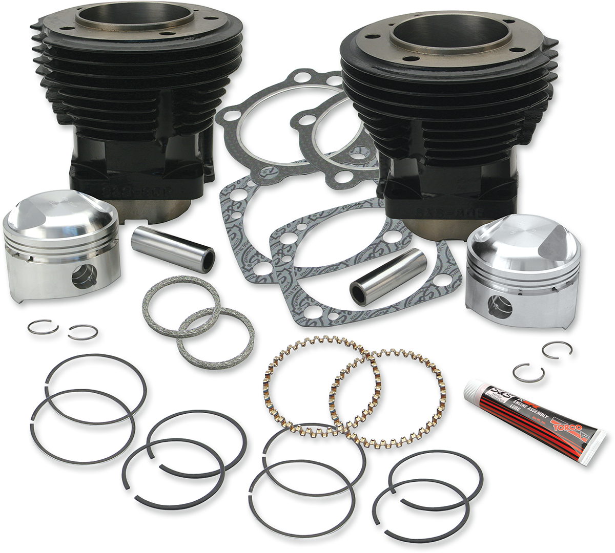 S&S Cycle 80-Inch Low Compression Cylinders and Pistons Kit - Part #91-9024