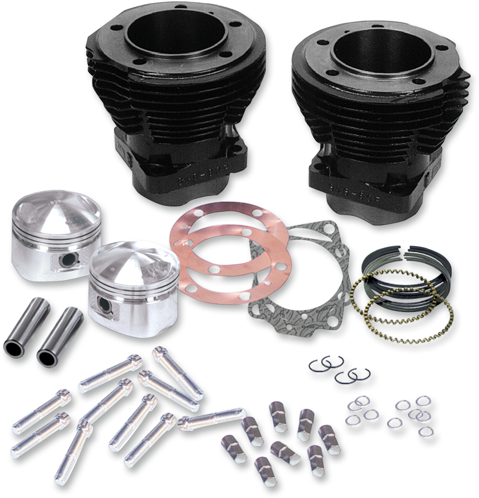 S&S Cycle 3-5/8" Big Bore Cylinder and Piston Kit 91-9001 for Harley Engines