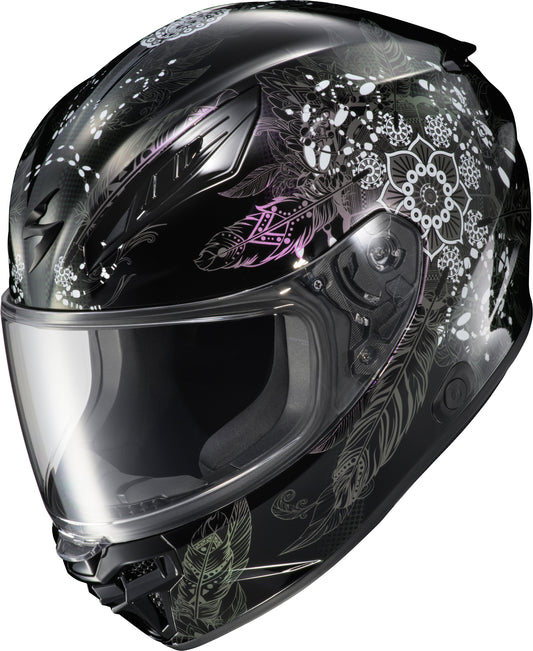 Scorpion EXO Exo R430 Manitou Black Medium Full Face Helmet with Elliptec Shield