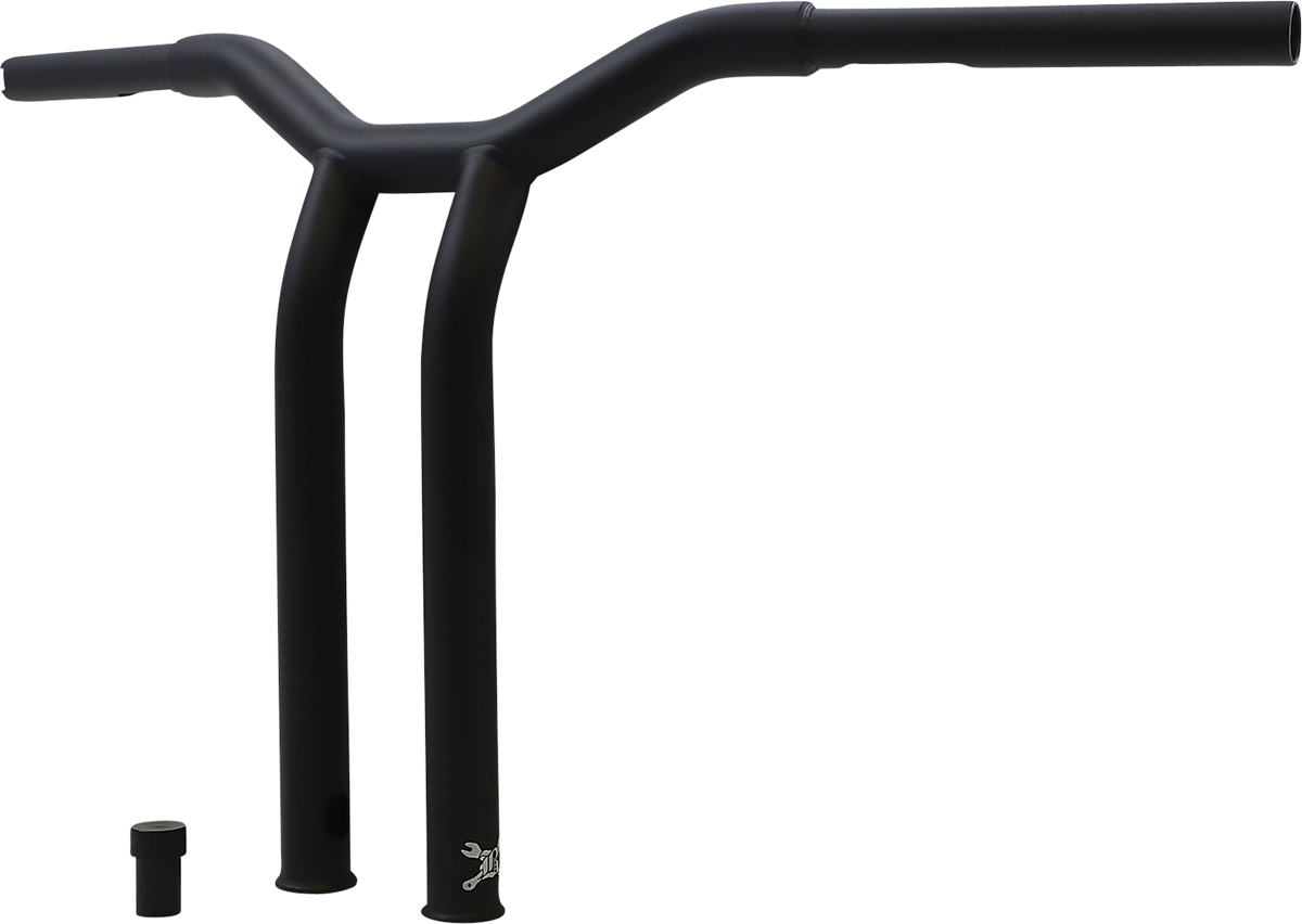 BURLY BRAND Dominator Handlebar - Raked - 14" - Matte Black B12-6053SB