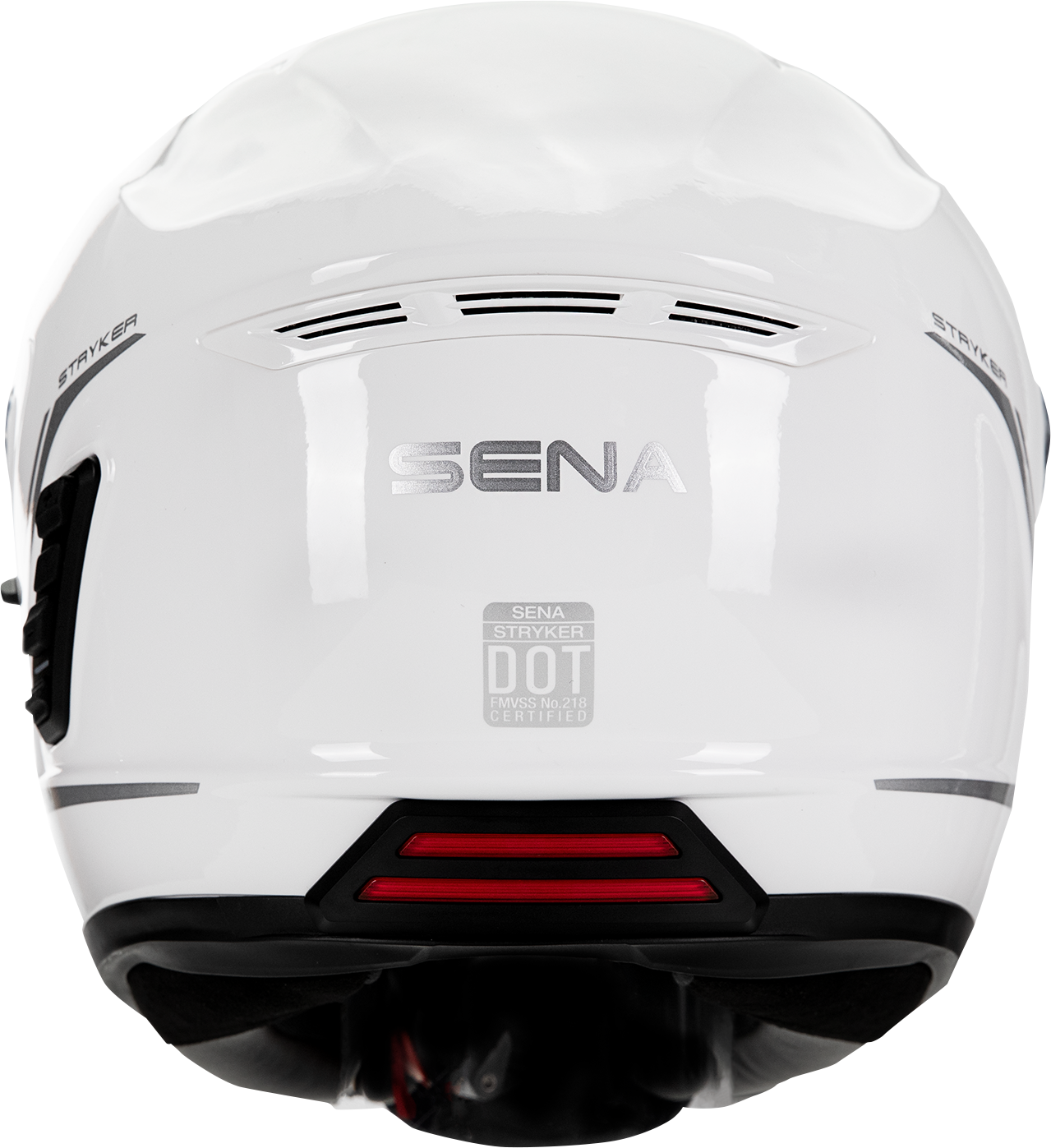 SENA Stryker Helmet - Glossy White, XL (Part Number: STRYKER-GW0XL1)