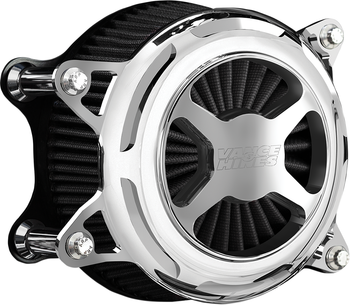 Vance & Hines VO2 X Air Intake Kit - Chrome for Harley Touring and Softail Models 72341