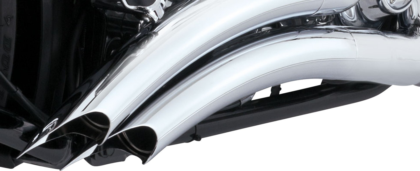Vance & Hines Big Radius Exhaust System - Chrome (Part #26365)