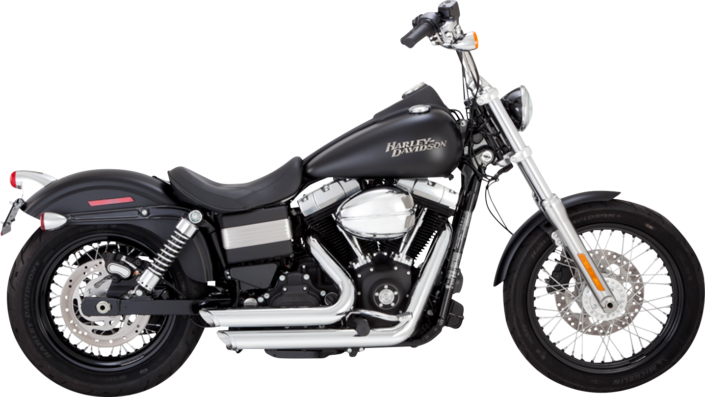 Vance & Hines Shortshots Staggered Exhaust System – Chrome, Part Number 17327