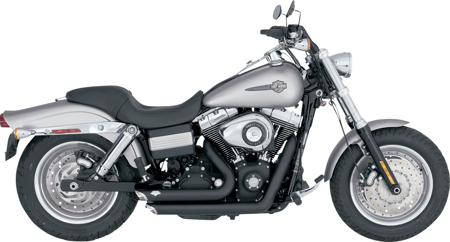 VANCE & HINES Shortshots Staggered Exhaust System with PCX™ Technology - Matte Black, Part 47317