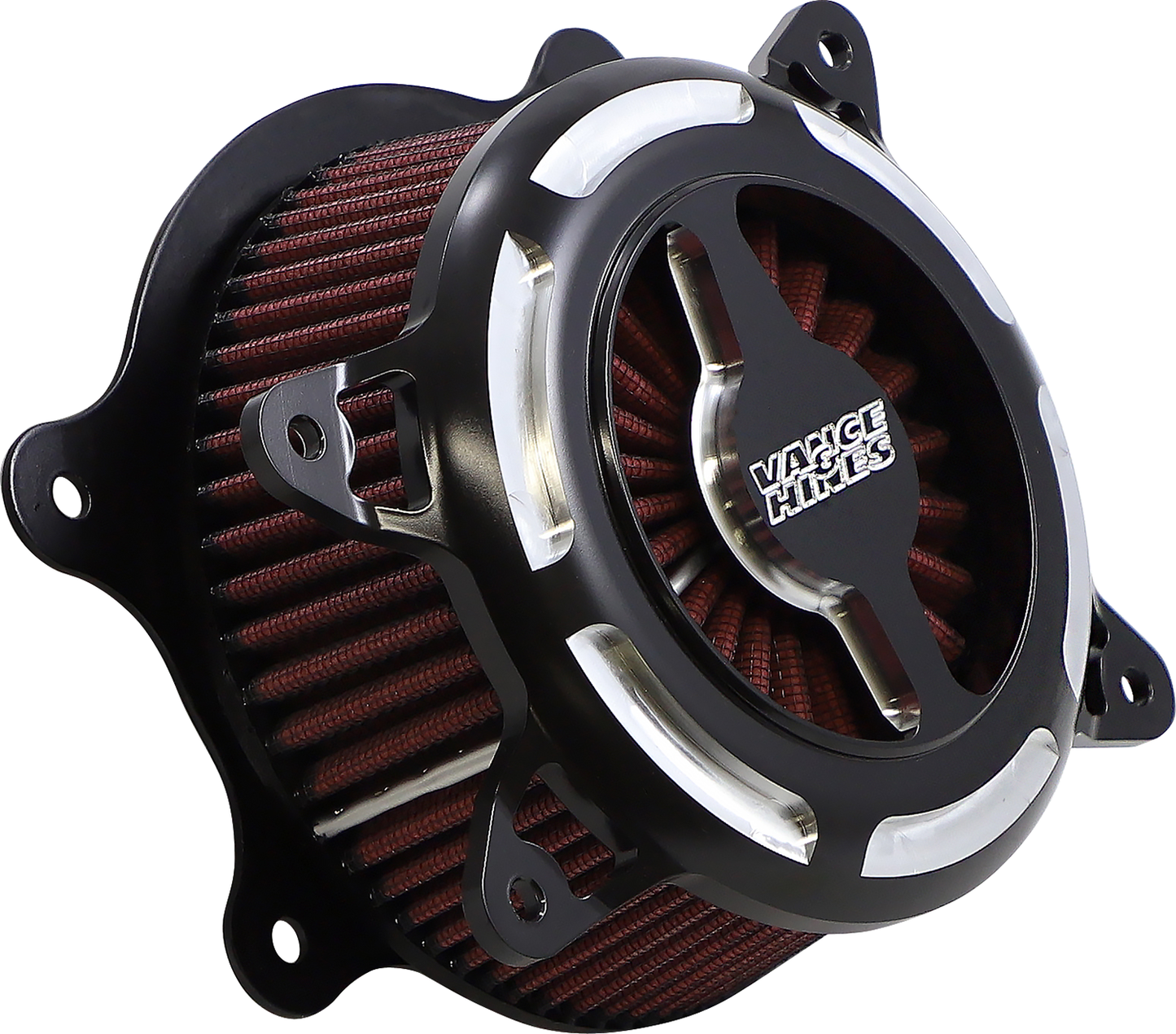 VANCE & HINES VO2 Blade Air Intake - Black Contrast for V-Twin Engines (Part #40391)