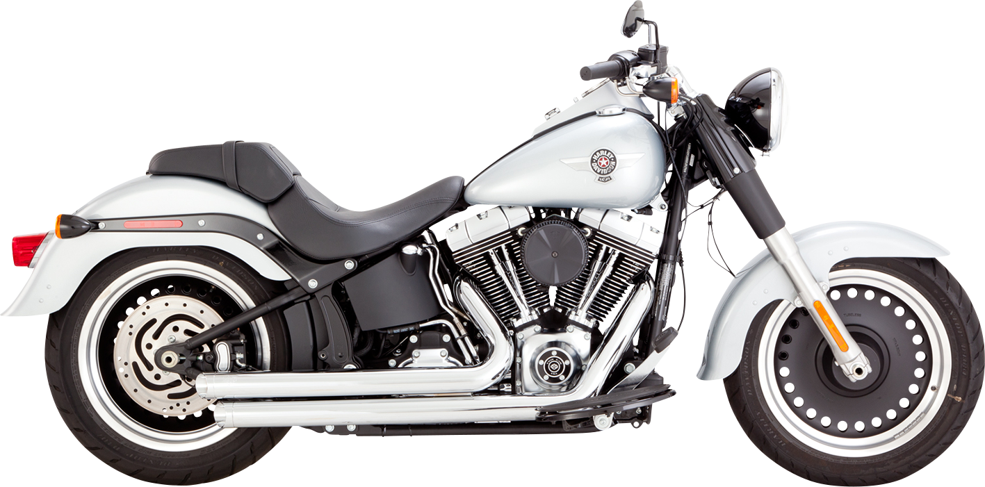 Vance & Hines Big Shots Staggered Exhaust System - Chrome (Part #17339)