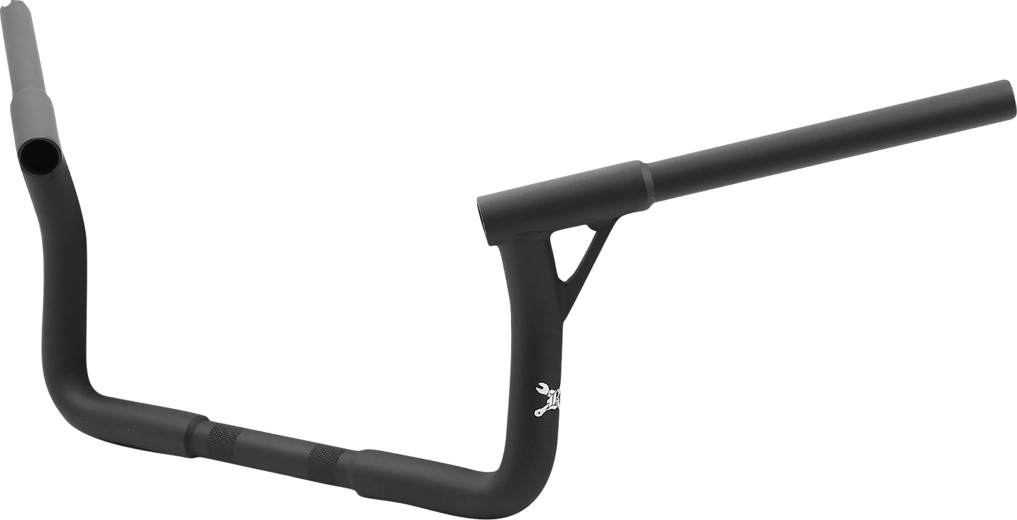 BURLY BRAND Louie Handlebar - Louie B - 8" - Textured Black B12-7007TB