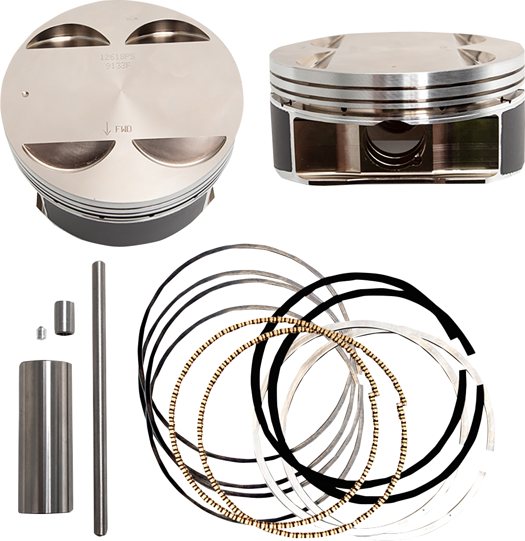 S&S CYCLE Big Bore Piston Kit - 128" - +.010 - M8 (Part #920-0142)