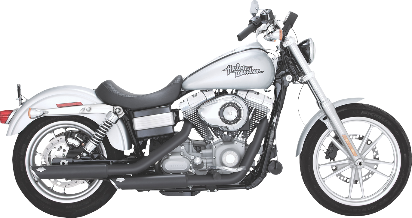 Vance & Hines 3-Inch Twin Slash Slip-On Mufflers with PCX Technology - Black, Part 46337