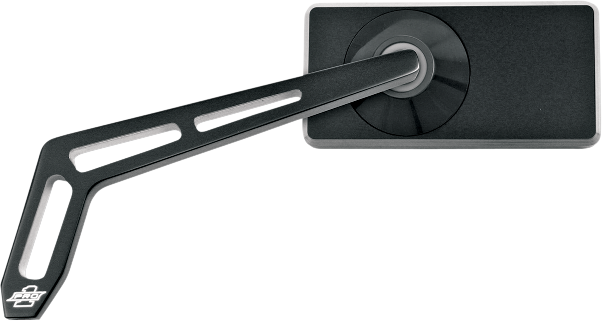 PRO-ONE PERF.MFG. Weekend Warrior Side View Mirror - Left, Black, Rectangle, 102450B