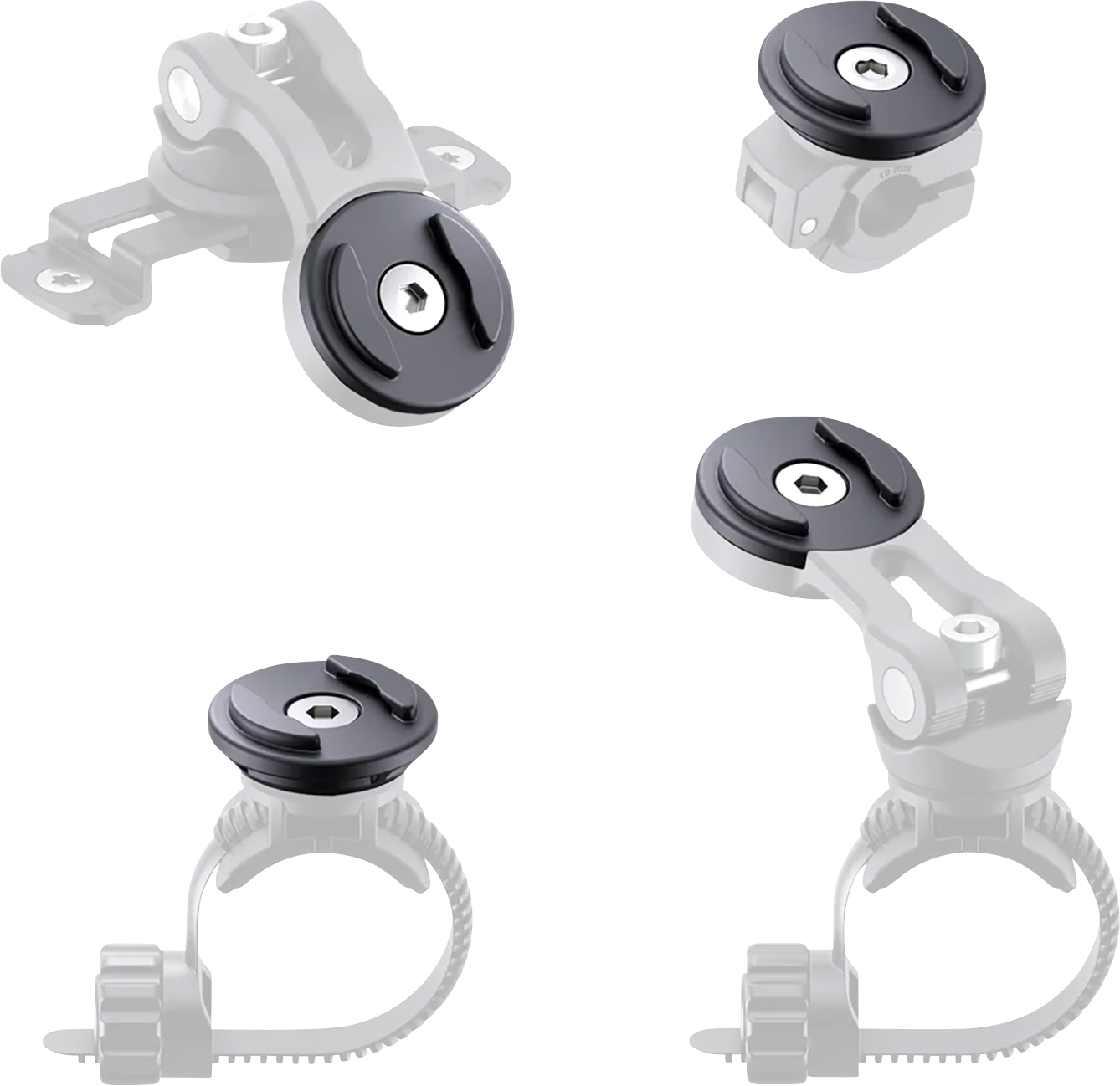 SP CONNECT Replacement SPC+ Mounting Head - Brake/Mirror Mount for Enhanced Compatibility