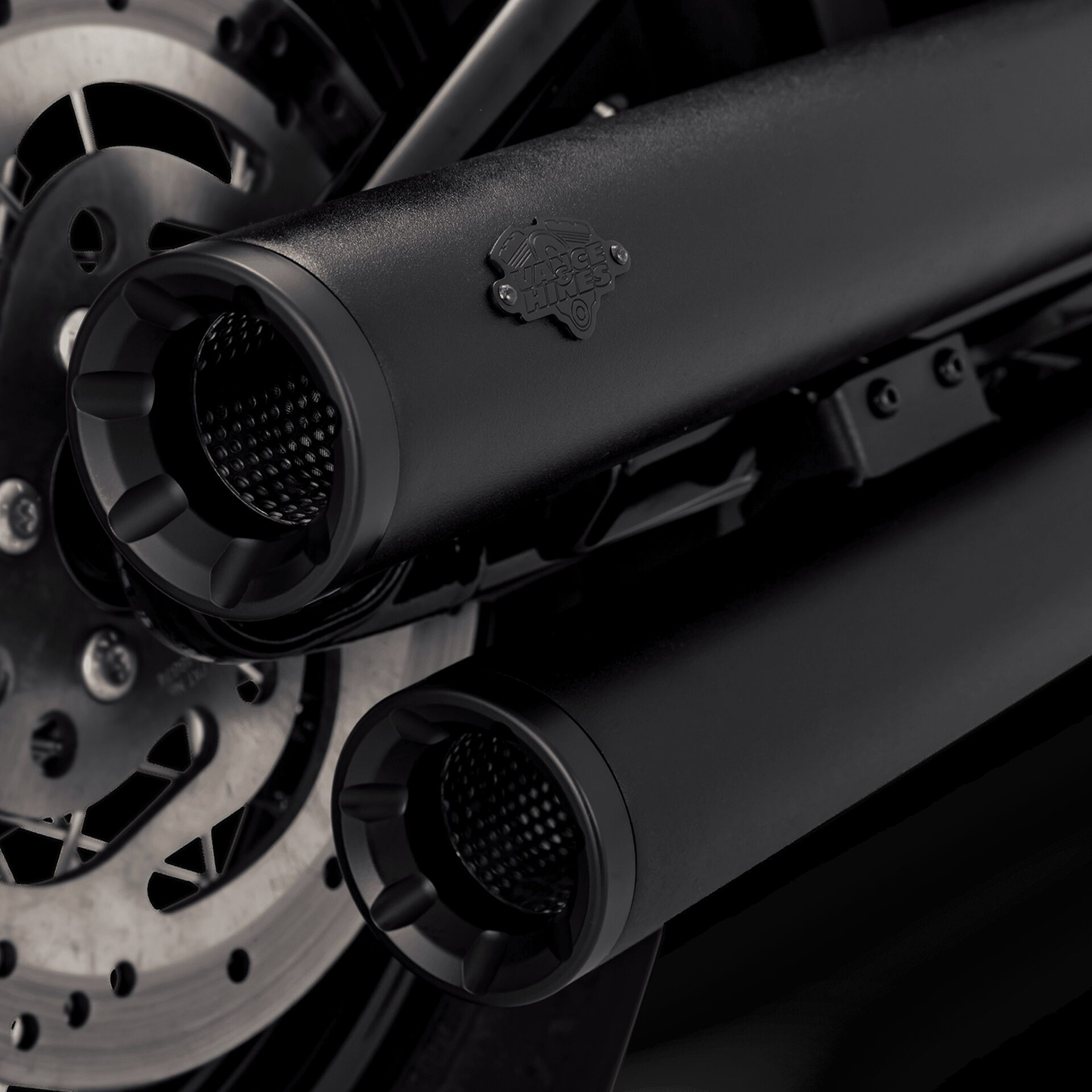 Vance & Hines Eliminator 300 Slip-On Mufflers with PCX Technology - Black, Part Number 46312