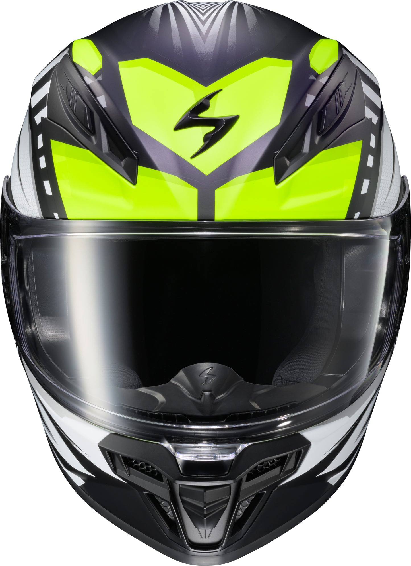 Scorpion EXO R430 Full Face Helmet Head Trip Hi Viz Medium - Lightweight, Snell & DOT Approved Motorcycle Helmet