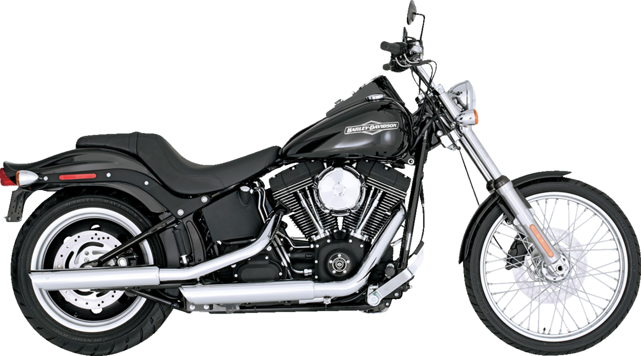 Vance & Hines 3-Inch Twin Slash Slip-On Muffler Chrome Part 16834