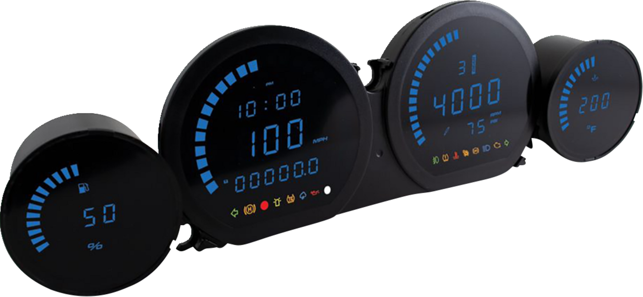 KOSO NORTH AMERICA HD-03L Gauge Kit - Blue Display BA064911