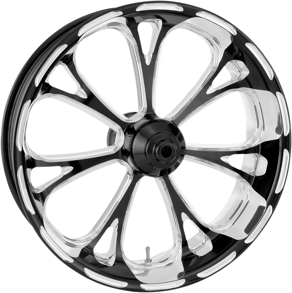 PERFORMANCE MACHINE (PM) Wheel - Virtue - Rear - Single Disc/with ABS - Platinum Cut™ - 18x 5.5 - '09+ FLT 1269-7814P-VIR-BMP