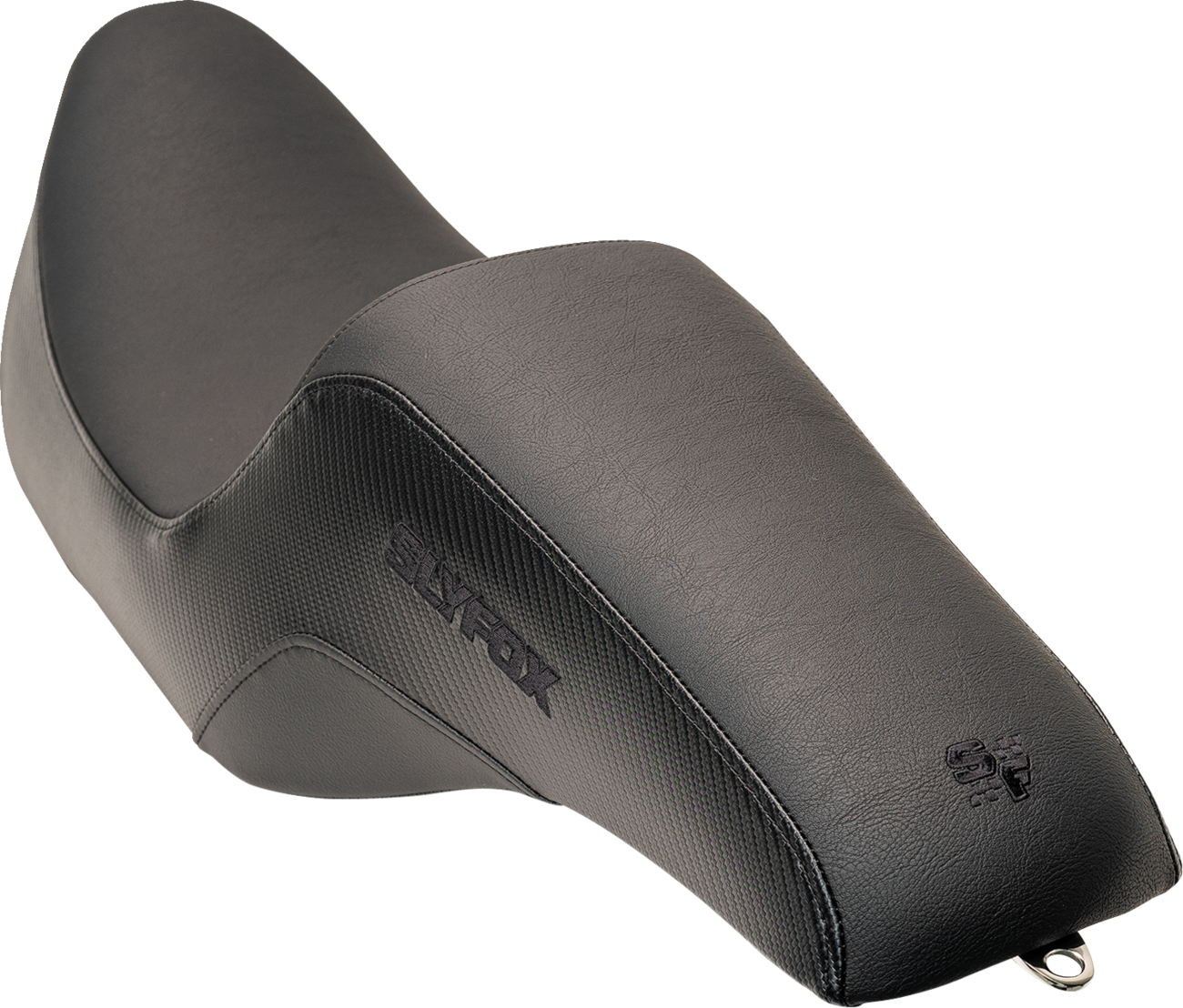 SLYFOX Drifter Seat - Black Logo with Smooth Vinyl, Carbon Fiber Sides, and Tall Driver Support for FL '97-'07 by SLYFOX Part #0801-1612