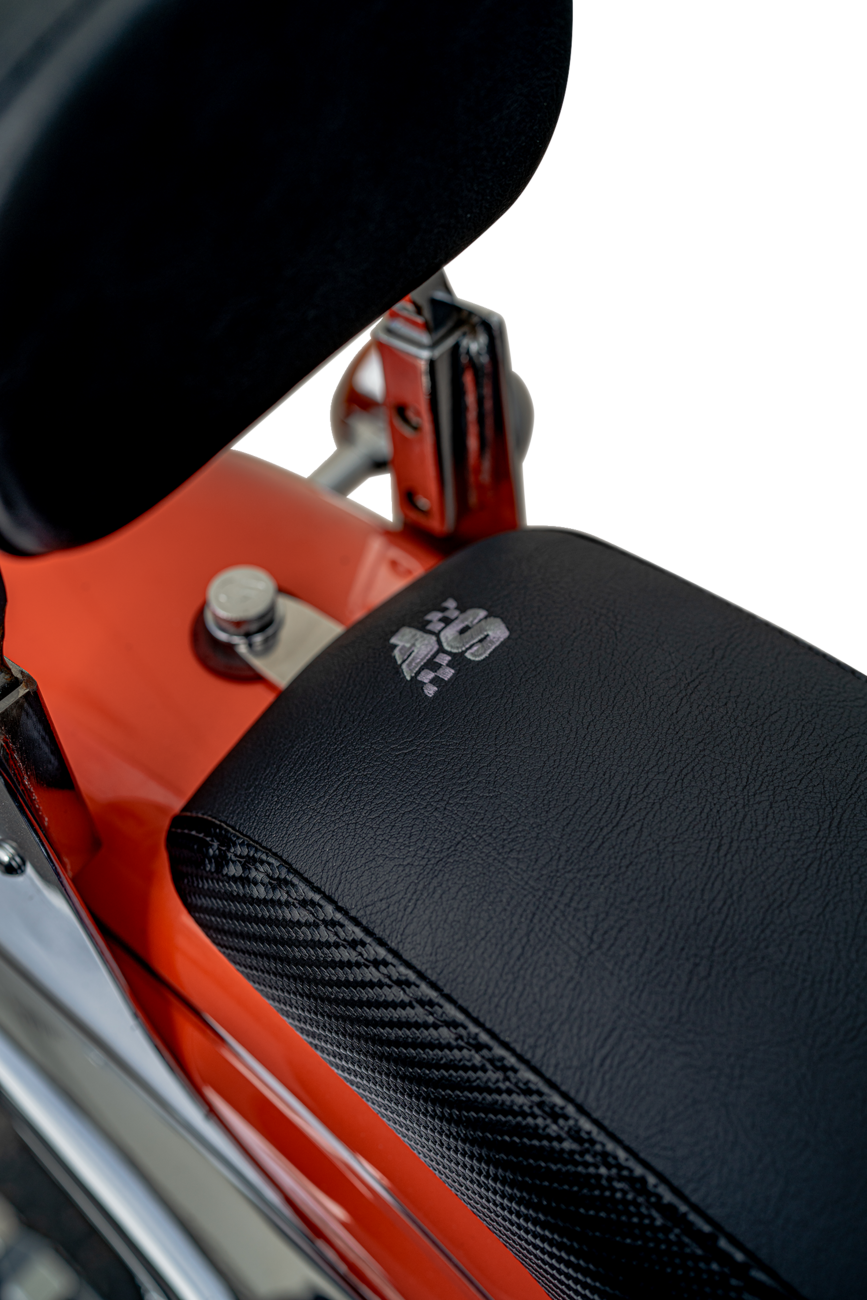 SLYFOX Drifter Seat Gray Logo with Black Vinyl for FXR '82-'00 – SlyFox4681B